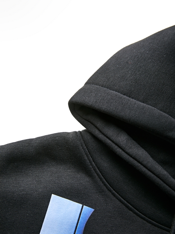 Sudadera con capucha extragrande con estampado de personajes de rock para hombre-3