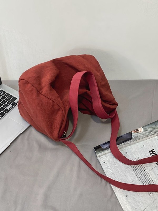 Bandolera grande de color liso-3
